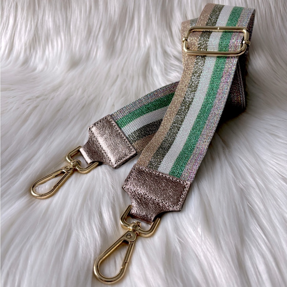 NWOT Metallic Adjustable Crossbody Strap